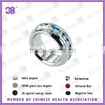 charming egyptian wedding rings with colored zircons+FIR