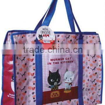 Cartoon pp woven bag,cartoon shopping bag,zipper bag