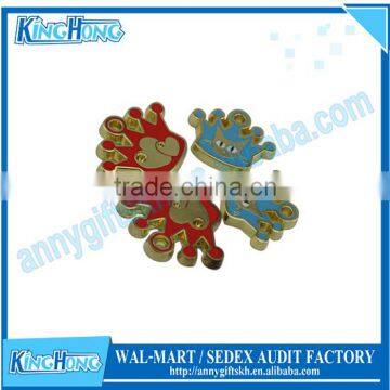 Gold crown design zinc alloy pet tag