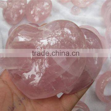 Rose Quartz Heart and Arrow Crystal Heart for Sale photo-2