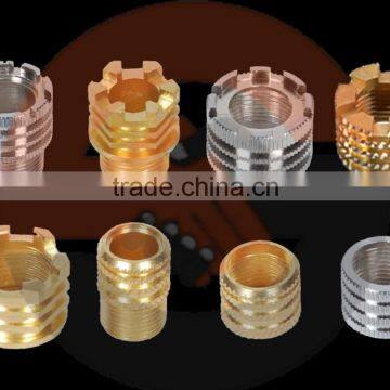 Brass Molding Inserts for PPR, CPVC, UPVC, PVC pipe fittings