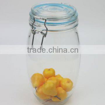 1300ml Canned Food Used Glass Jar With Metal Clip and Silicon Ring photo-4
