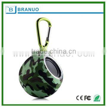 IP7 bluetooth waterproof mini speaker with hook for active outside the door