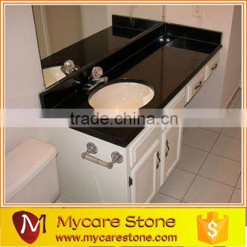 Precut absolute black granite vanity top for home decoration