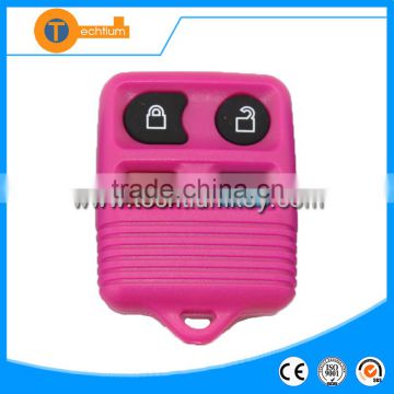 high quality with pink color 4 button remote key shell without blade no logo for ford transit fusion ranger