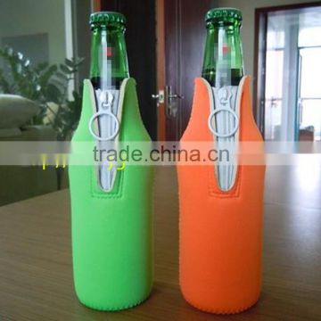 Beer Bottle Cooler/Drink Cooler Sleeve/ 100 Pure Color Foldable Neoprene Wedding Party Beer Can Cooler Cheap