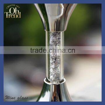 Custom Wholesale Creative Fashion Personality Silver Wine Glass Silverware Drinking for Party Wendding photo-2