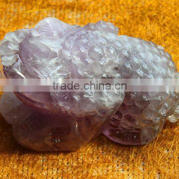 Wholesale Natural Quartz Amethyst Crystal Money Toad