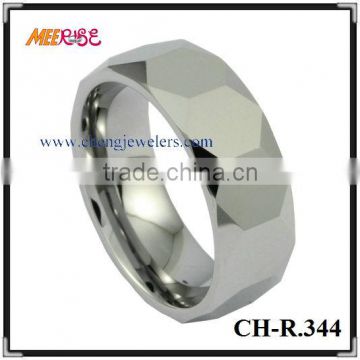 faceted tungsten ring freemason rings tungsten