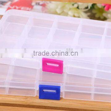 17.6cm*10.2cm*2.2cm In Stock New Plastic Mini Organizer for Jewelry Home Using Storage Boxes Portable Adjustable Jewelry Box