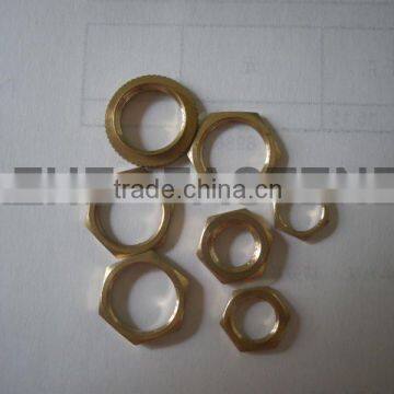 customized thin brass hex nuts