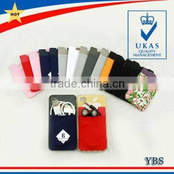 Elastic Fabric Cellphone Credit Card Holder photo-5