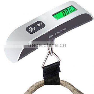 Portable LCD Digital Hanging Luggage Scale 110lb/50kg Travel Electronic Scale