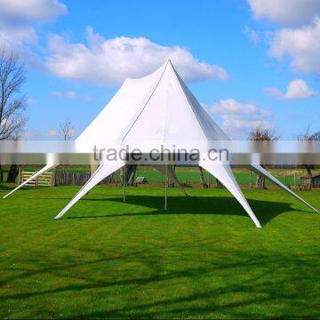 Star shade tent with double roof