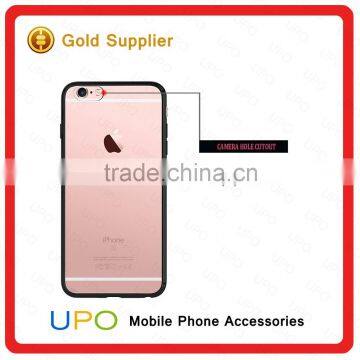 [UPO] For Apple IPhone 6 Case Protective Transparent Slim Case TPU Bumper + Acrylic Anti-Scratch Phone Back Cover Case photo-3