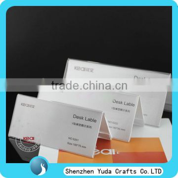 acrylic table top signs for meeting room conference table sign cheap print desk label custom made in Shenzhen