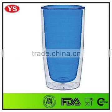 Double wall bpa free acrylic tumbler 16 oz