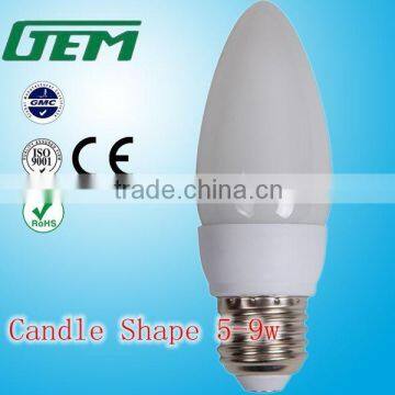 Mini CFL Bulbs 5-9W Electric Energy Saving Candle Lamp For Decoration