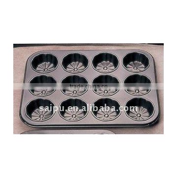 carbon steel non-stick 12cups muffin pan