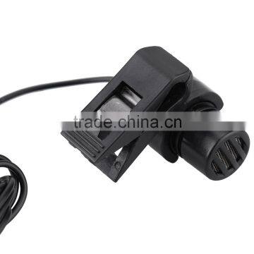 Mini Portable Clip-on Lapel Lavalier Hands-free 3.5mm External Screw Lock Jack Microphone Mic for Computer PC Laptop Loudspeaker photo-2