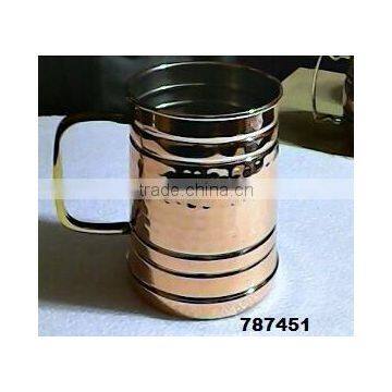 Copper Metal Lacquer Polish Beer Mug,Tankard With Brass Handle,Moscow Mule Mugs