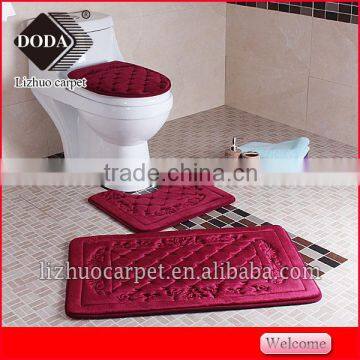 machine washable bathroom floor mats set