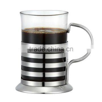 Glass irish coffee cup