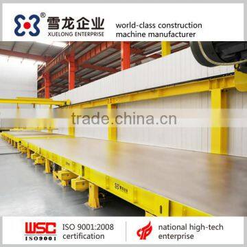 pallet circulation system for precast concrete elements production, stationary,