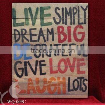 Wooden Vintage Style Sign - Wall Decoration WQ-009C