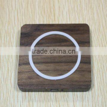 Wooden universal qi wireless charger mobile phone charger for iphone