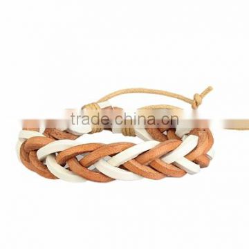 BOSHIHO handmade leather bracelet/leather anchor bracelet/leather charm bracelet