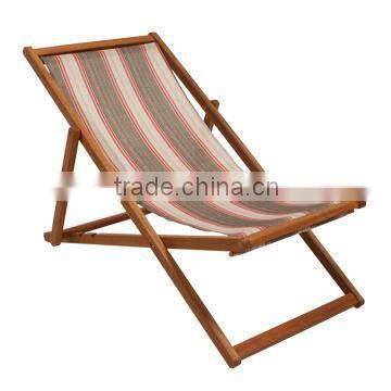 wooden beach chair