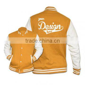 Yellow varsity jackets for men