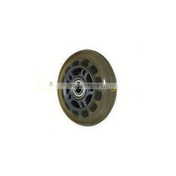 Light Duty Top Polyurethane(PU) Round Hole shopping cart caster