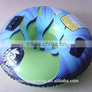 Inflatable round racer snow tube