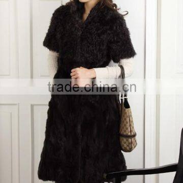 fashion long style sheep fur coat for women LC98