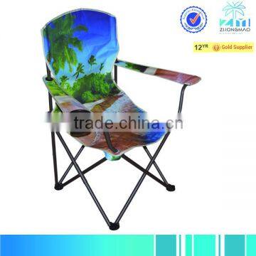 Camping chair with beach pattern