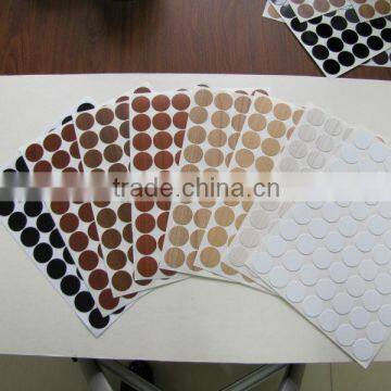 pvc screw cover cap/pvc furniture sticker