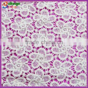 2015 floral embroidered lace fabric new sample fee for dress design