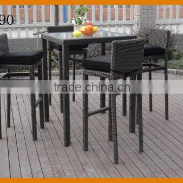 Coffee Bar Rattan High Stool For Sale