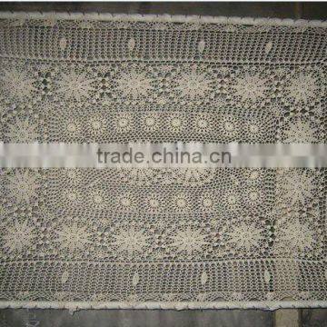 hand made crocheted tablecloth