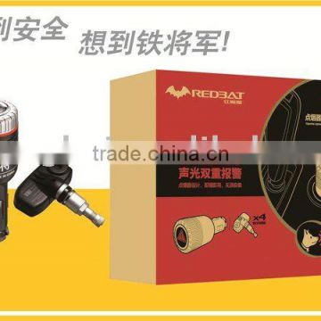 car tire pressure monitoring system T-102 with long life tadrian battery for the light weighted sensors