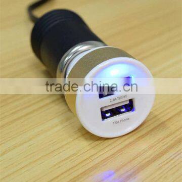 2016 Hot Selling Fast USB Phone Car Charger Adapter With Dual Smart Ports For Apple and Andriod Device photo-2