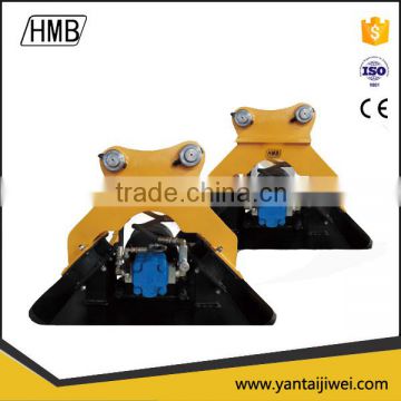 Construction excavator hydraulic plate compactor