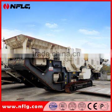 Secondhand mobile jaw crusher station made in 2010