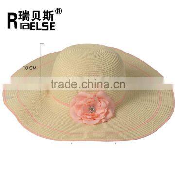 wholesale hat fashion wide beach lady hat paper straw hat