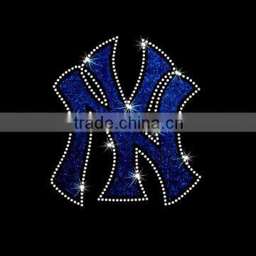 Yankees Iron On Rhinestone Motif Transfer Designs Hotfix Patterns Wholesale