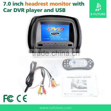 7inch HD Digital Touch Screen Car Headrest Monitor DVD Play