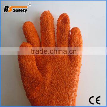 BSSAFETY China Supplier Cotton Liner Pvc Dotted Household Glove photo-3
