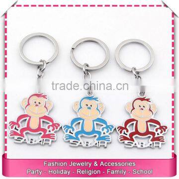 New custom keychain, monkey keychains with logo